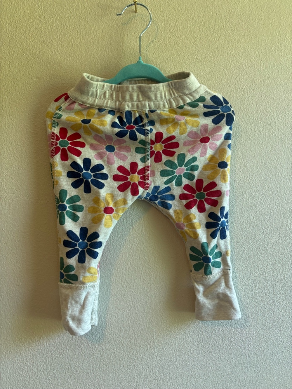 Hanna Andersson Cream Floral Print Kids Pants - Multicolor Flowers